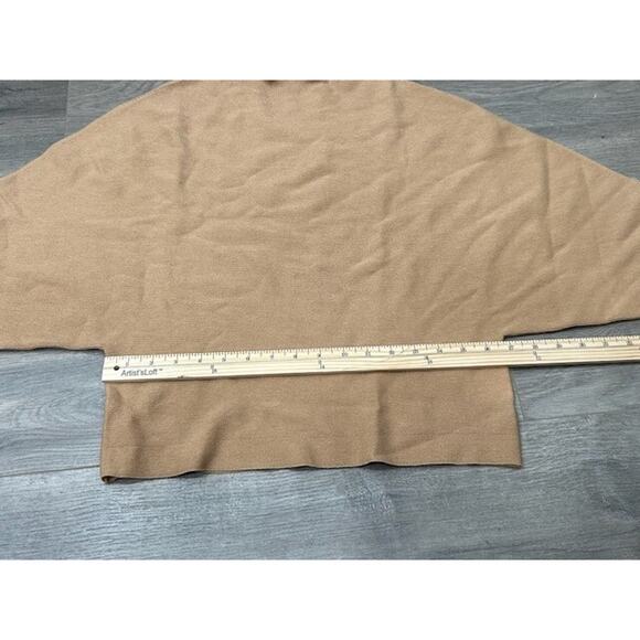NWT Caara Womens Batwing Sleeve Sweater Wool Blend Knit Stretchy Boho Tan Size L - Picture 6 of 7